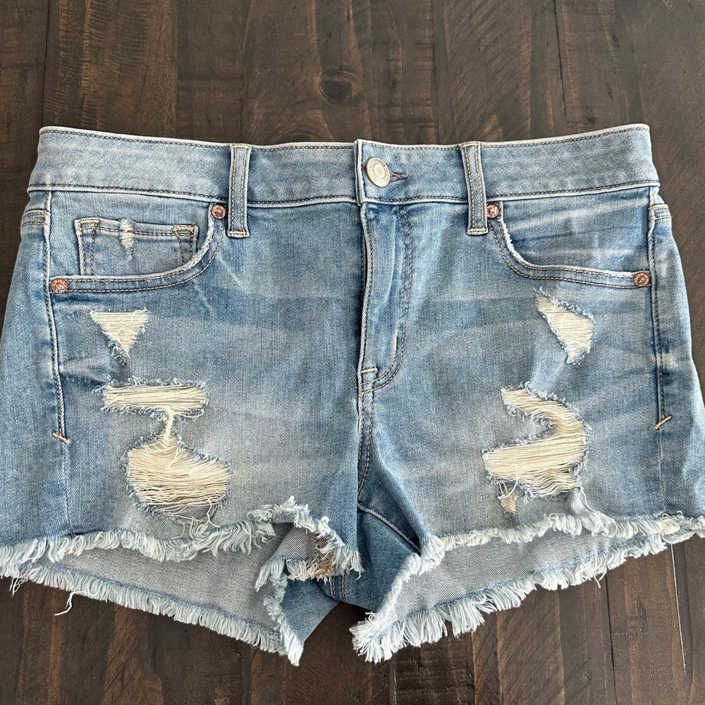 American Eagle Ripped Jean Shorts